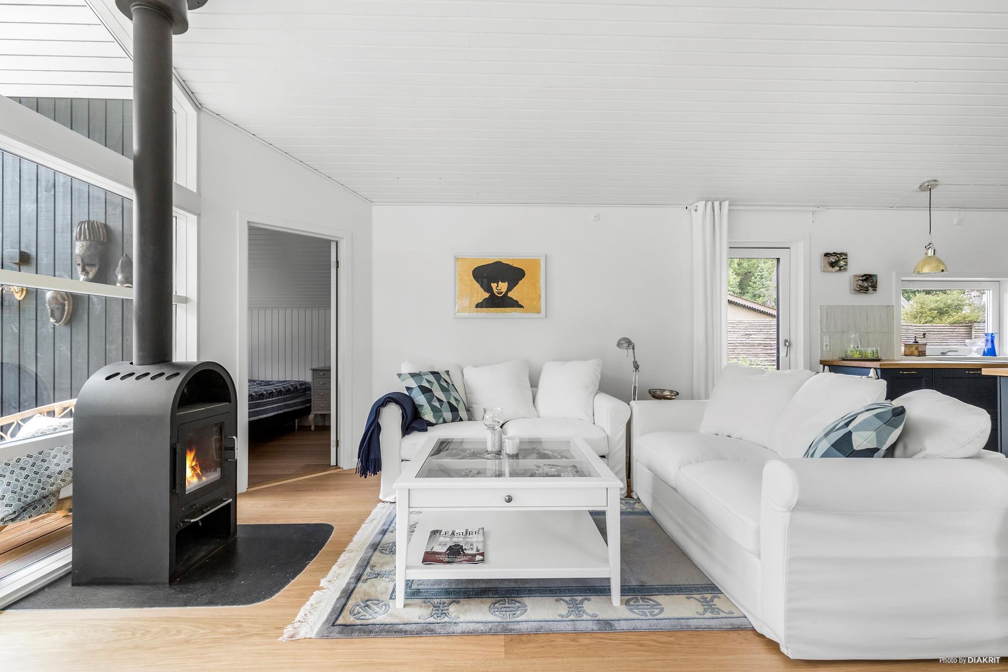 Skættevej 1, Horneby Fælled, Hornbæk - Stue